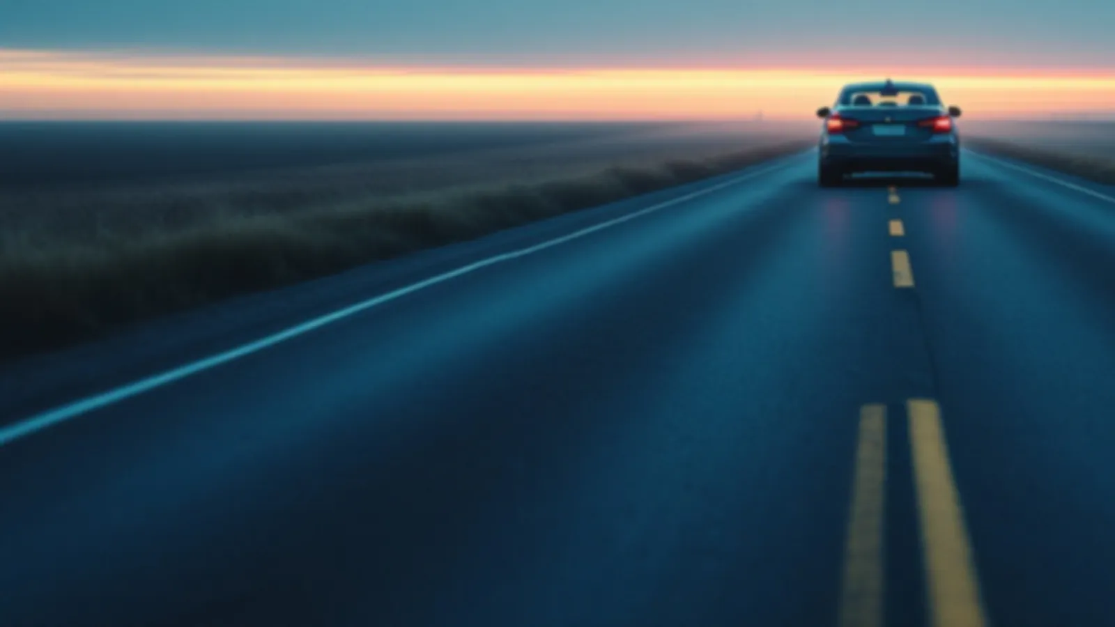 Dawn road with the lane line catching first light, SedanMoney personal loan requests from $100 to $5,000